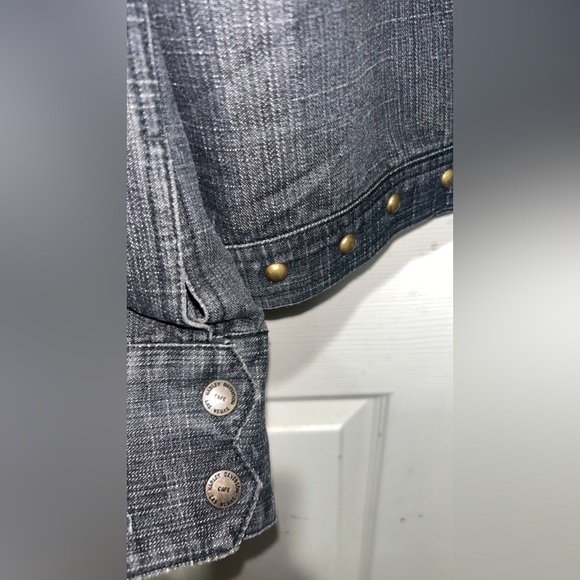 Harley Davidson Las Vegas denim jacket with orange lining - Picture 6 of 7